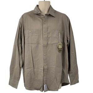 RESISTOL OUTDOORS Aspen Sage Men's Long Sleeve Button‎ Up Western Shirt Size XL